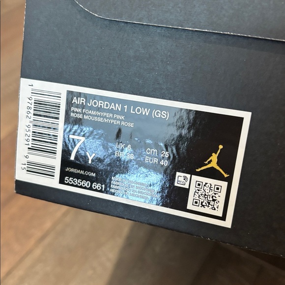 Air Jordan 1 Low NIB Hyper Pink 8.5W - Picture 6 of 7